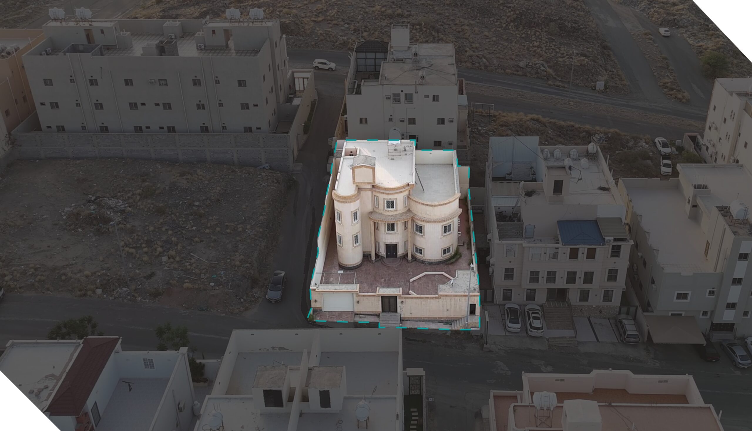 فيلا سكنية بحي الكدى بمدينة الطائف بمساحة 554.42 م