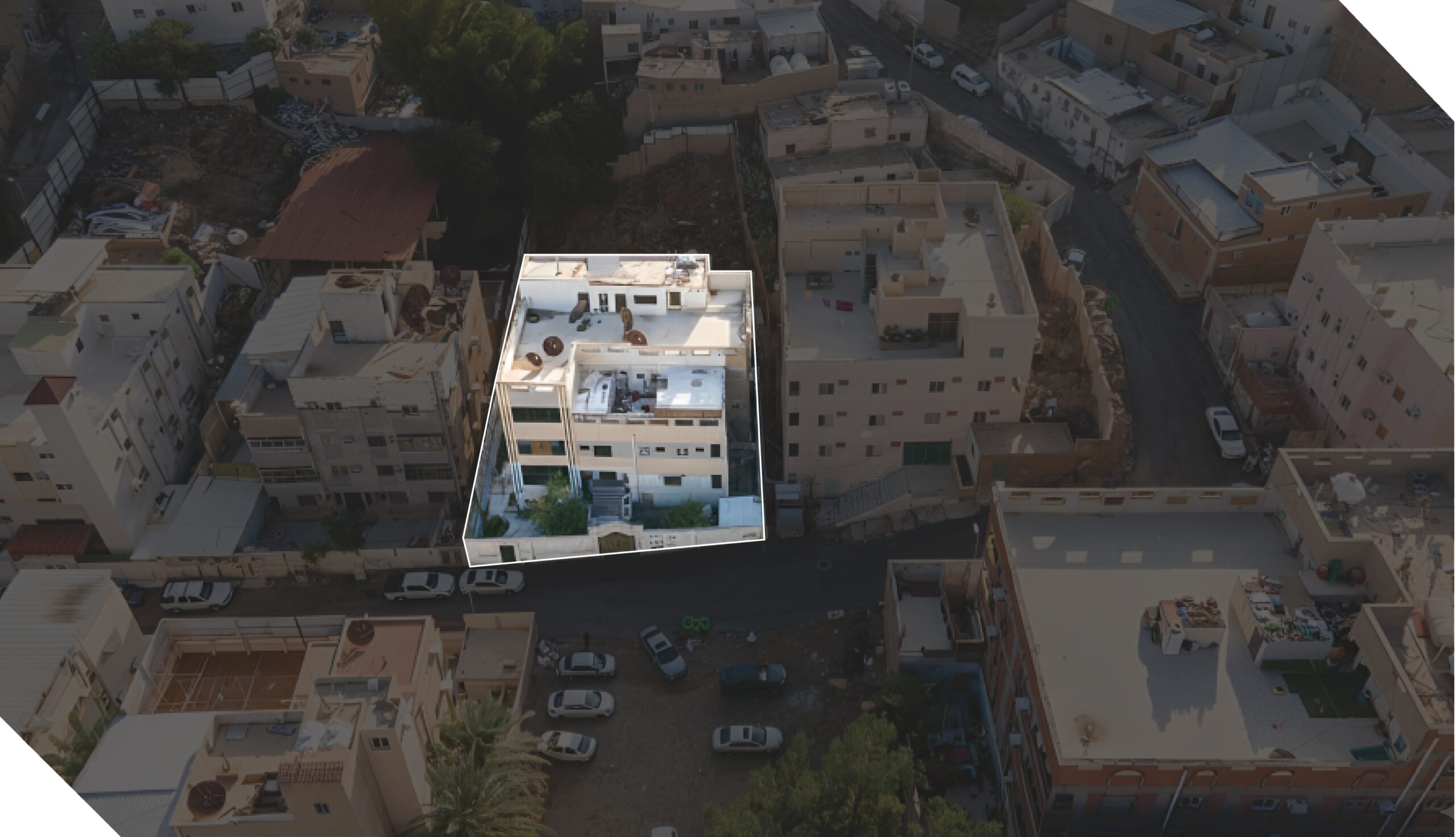 عمارة سكنية بحي محبس الجن الضفة الشمالية العزيزية بمكة المكرمة بمساحة 574.83 م