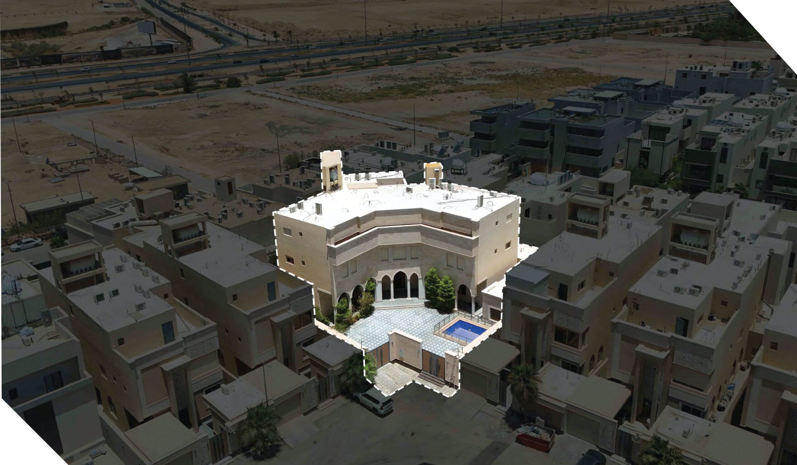 فيلا سكنية حي القيروان بمدينة الرياض  بمساحة 1,182.13 م